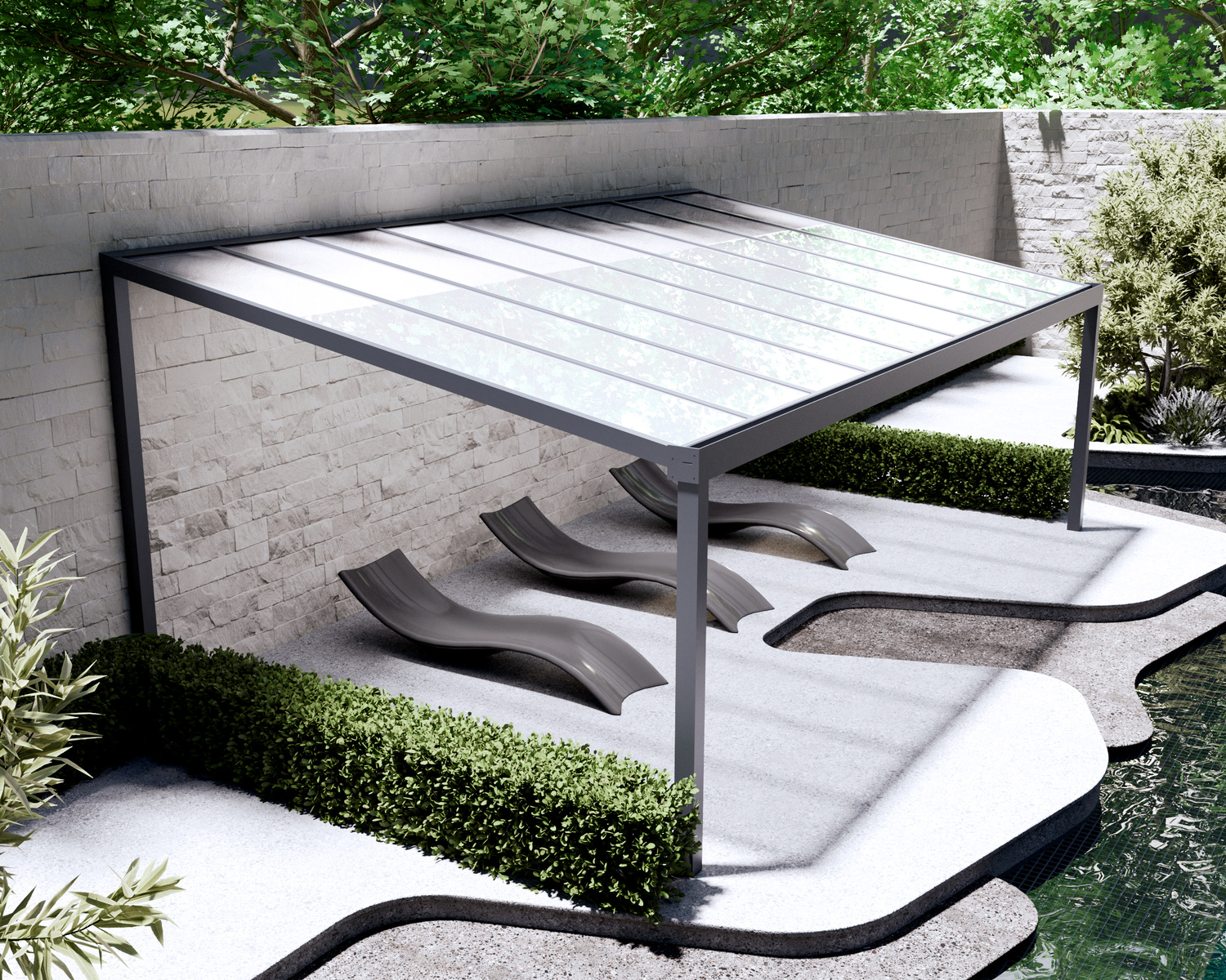 Aluforma Terrassendach Detail
